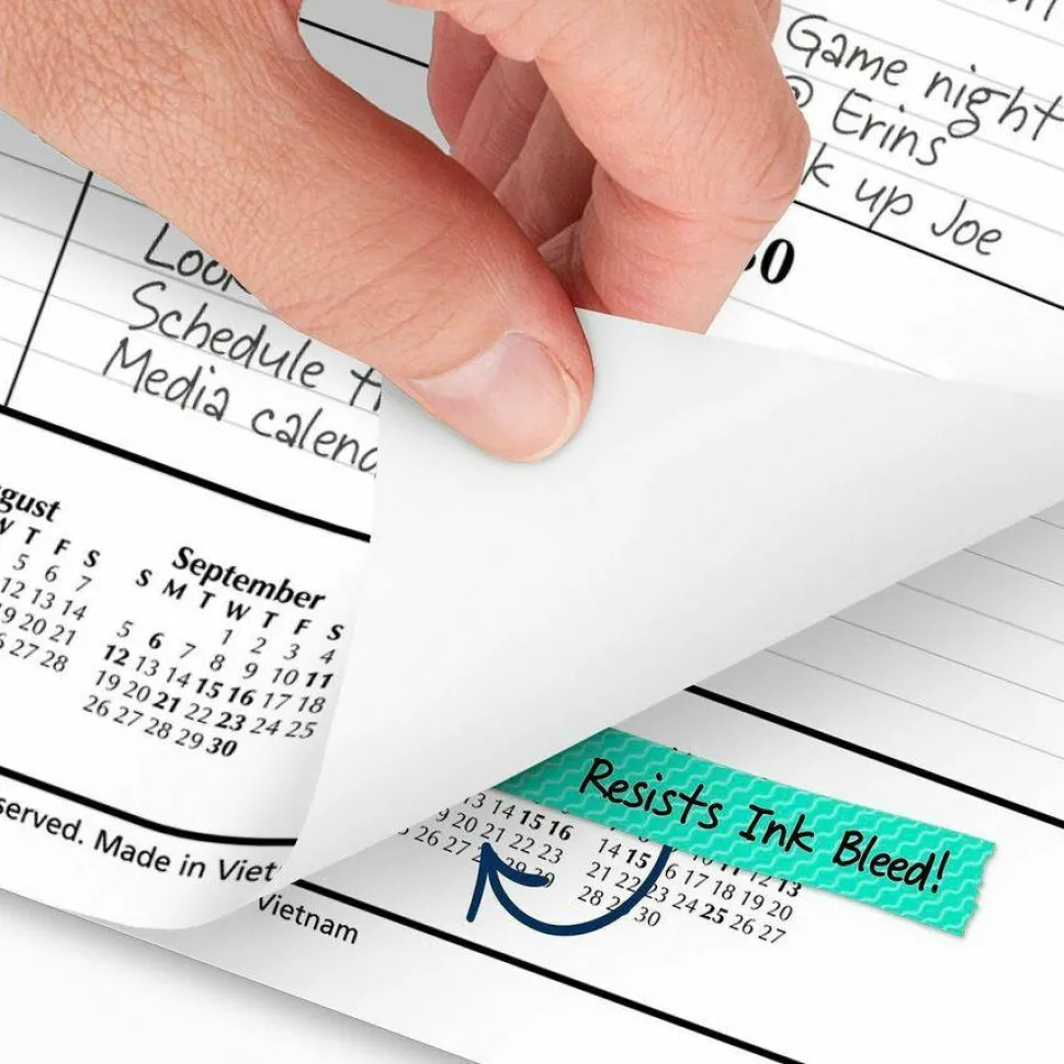 Ruled Desk Pad, 22 x 17, White Sheets, Black Binding, Black Corners, 12-Month (Jan to Dec): 2027, 2027 Calendar