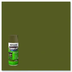 Rust-Oleum Camouflage Spray Paint, Flat Army Green, 12 oz Aerosol Can