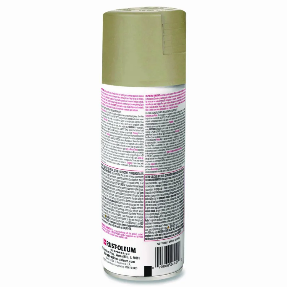 Rust-Oleum Camouflage Spray Paint, Flat Sand, 12 oz Aerosol Can