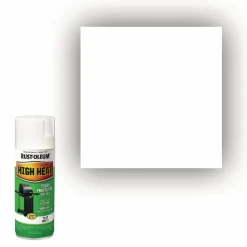 Rust-Oleum High Heat Enamel Spray Paint, Flat White, 12 oz Aerosol Can