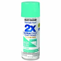 Rust-Oleum Painter's Touch 2X Ultra Cover Spray Paint, High Gloss St. Tropez, 12 oz Aerosol Can