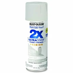Rust-Oleum Painter's Touch 2X Ultra Cover Spray Paint, Ultra Matte Gray, 12 oz Aerosol Can, 6/Carton