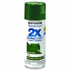 Rust-Oleum Painter's Touch 2X Ultra Cover Spray Paint, Gloss Hunter Green, 12 oz Aerosol Can