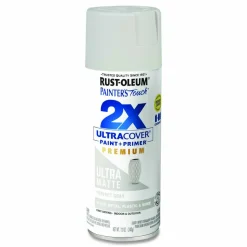 Rust-Oleum Painter's Touch 2X Ultra Cover Spray Paint, Ultra Matte Gray, 12 oz Aerosol Can