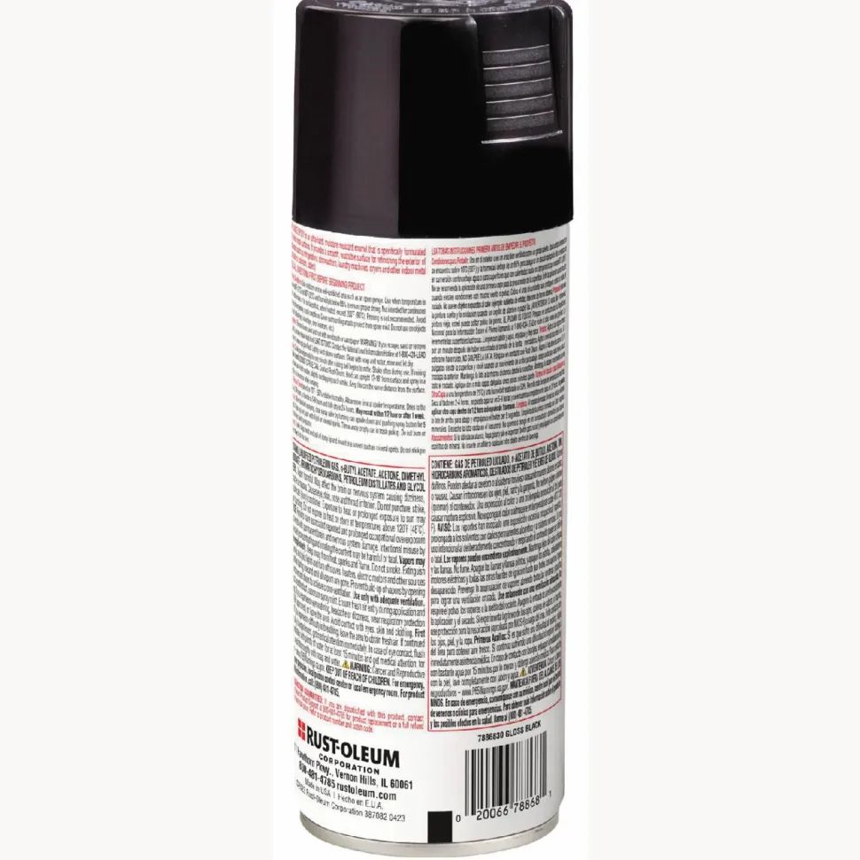 Rust-Oleum Specialty Appliance Epoxy Spray Paint, Gloss Black, 12 oz Aerosol Can