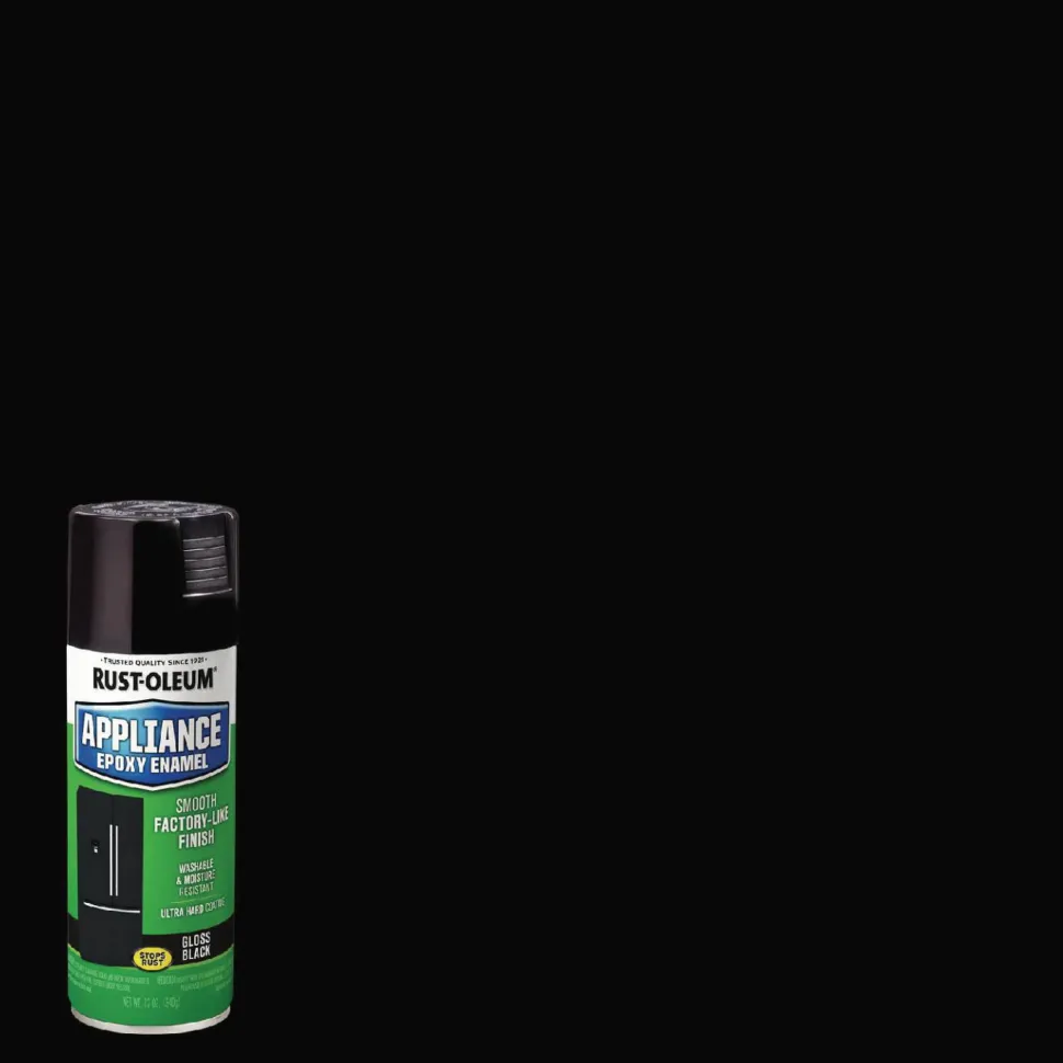 Rust-Oleum Specialty Appliance Epoxy Spray Paint, Gloss Black, 12 oz Aerosol Can