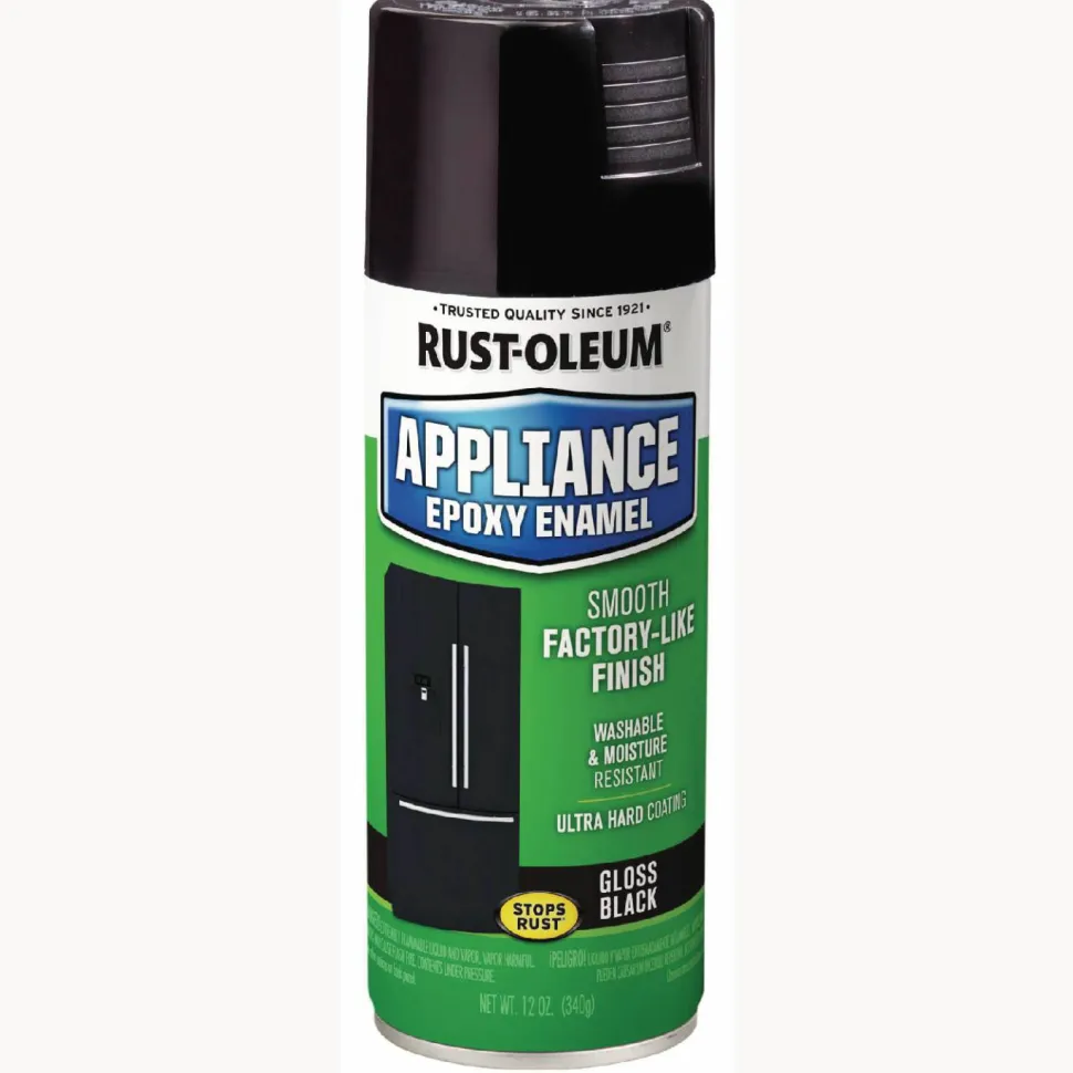 Rust-Oleum Specialty Appliance Epoxy Spray Paint, Gloss Black, 12 oz Aerosol Can