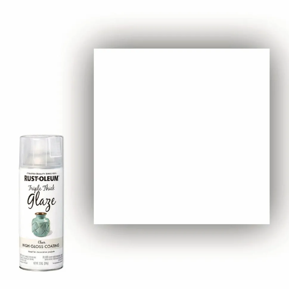 Rust-Oleum Specialty Triple Thick Glaze Spray Paint, High Gloss Clear, 12 oz Aerosol Can