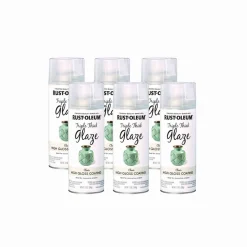 Rust-Oleum Specialty Triple Thick Glaze Spray Paint, High Gloss Clear, 12 oz Aerosol Can, 6/Carton