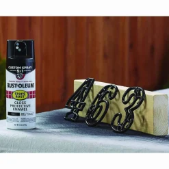 Rust-Oleum Stops Rust 5-in-1 Spray Paint, Gloss Black, 12 oz Aerosol Can, 6/Carton