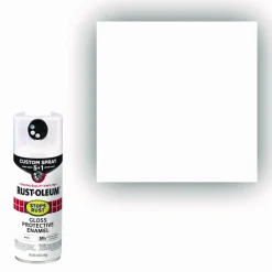 Rust-Oleum Stops Rust 5-in-1 Spray Paint, Gloss White, 12 oz Aerosol Can, 6/Carton