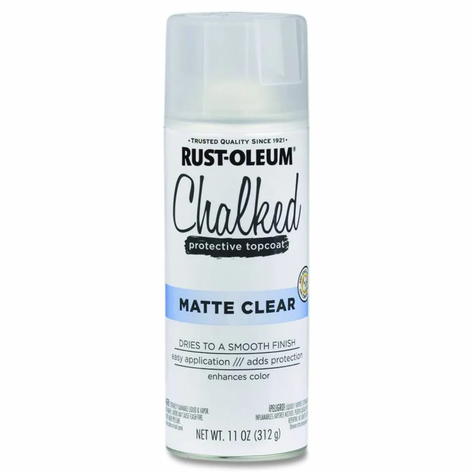 Rust-Oleum Ultra Matte Chalked Paint, Matte Clear, 12 oz Aerosol Can