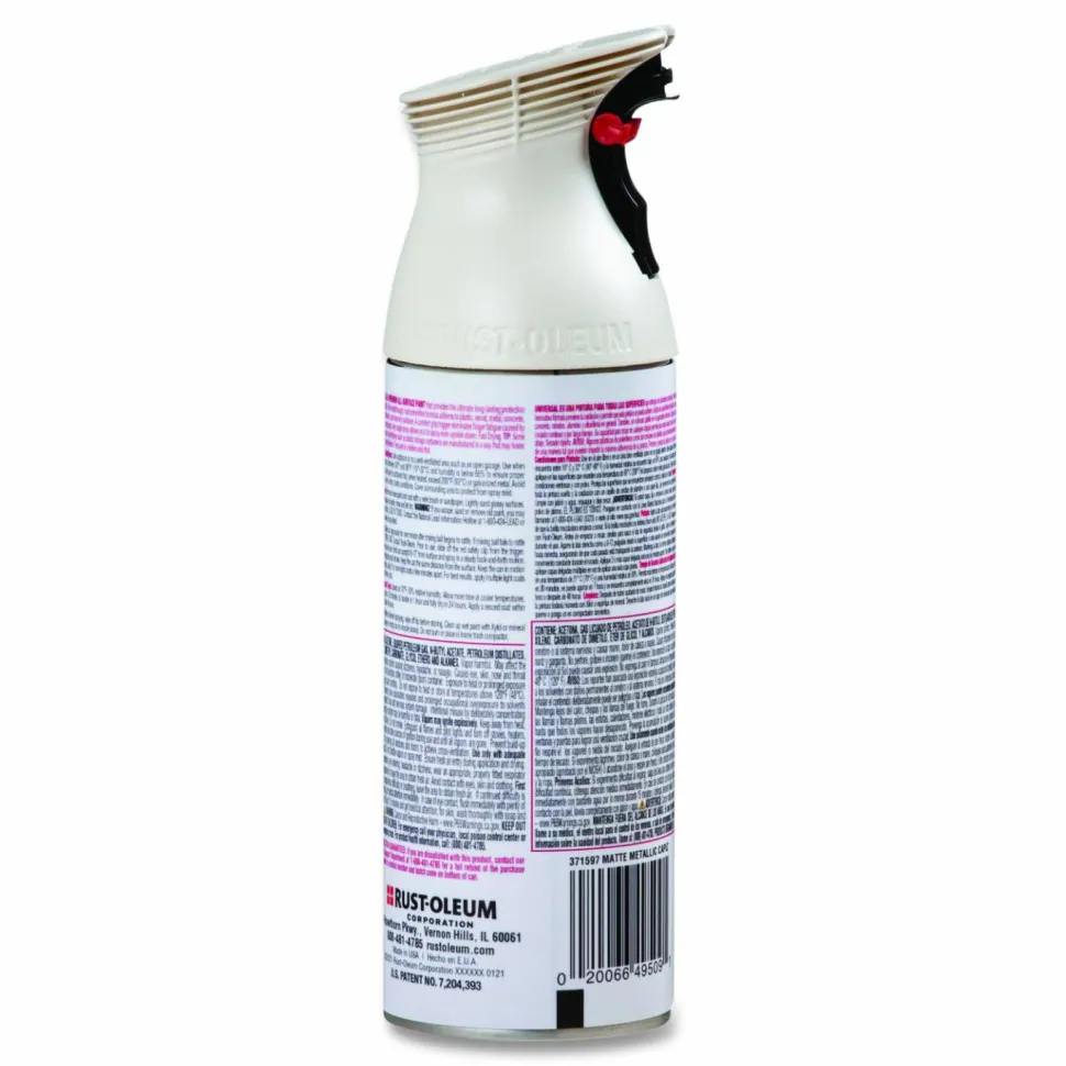 Rust-Oleum Universal Premium Spray Paint, Metallic Capiz, 11 oz Aerosol Can