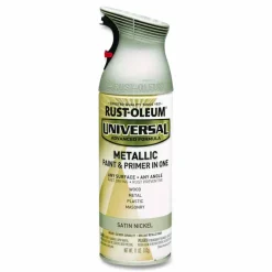 Rust-Oleum Universal Premium Spray Paint, Aged Nickel, 12 oz Aerosol Can, 6/Carton