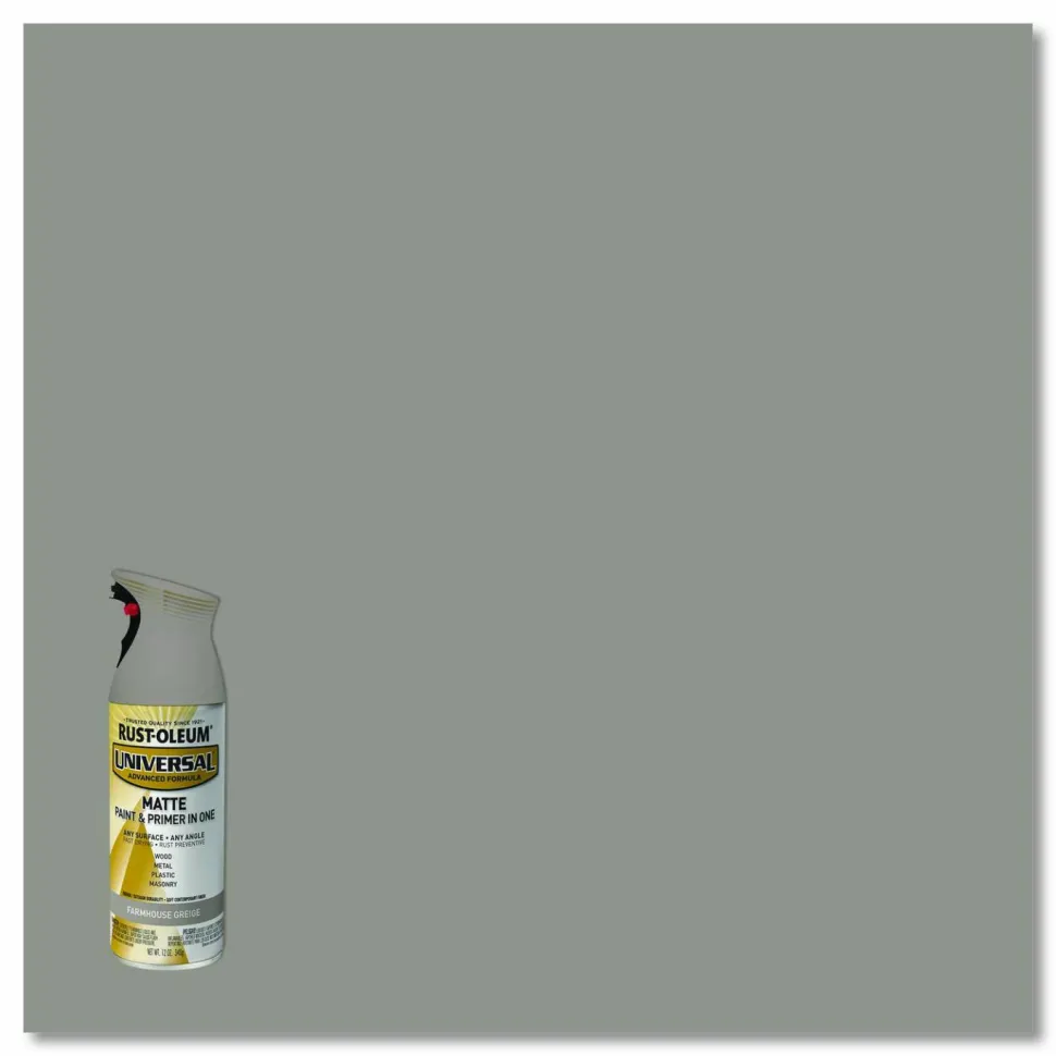 Rust-Oleum Universal Premium Spray Paint, Matte Greige, 12 oz Aerosol Can