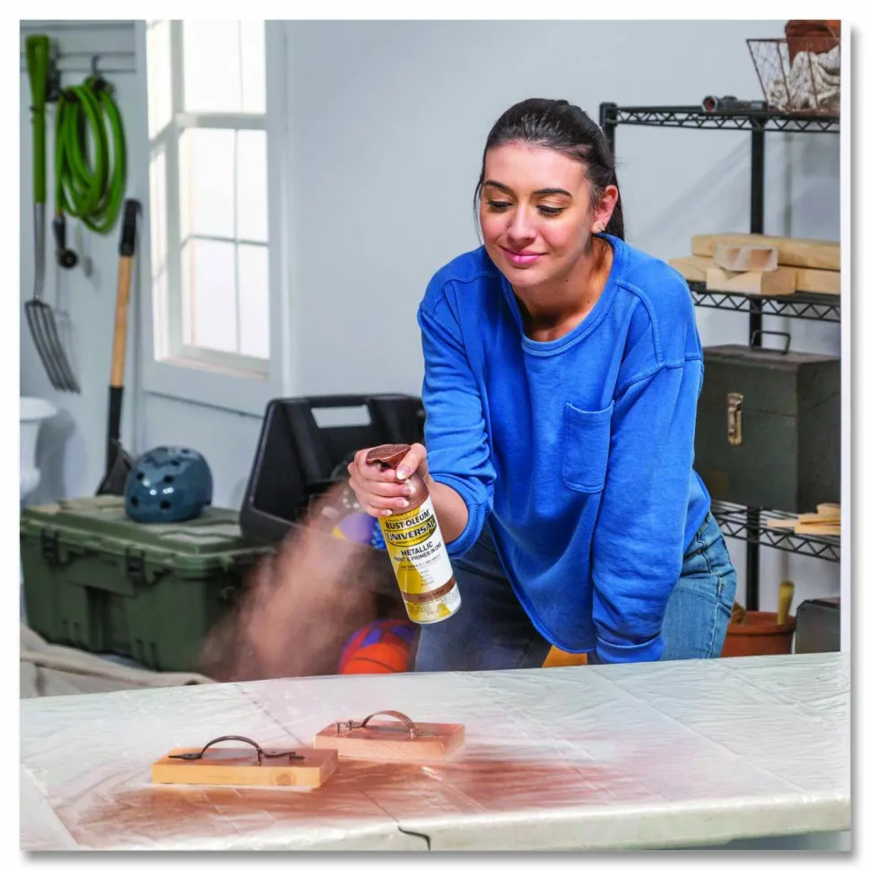 Rust-Oleum Universal Premium Spray Paint, Aged Copper, 12 oz Aerosol Can, 6/Carton