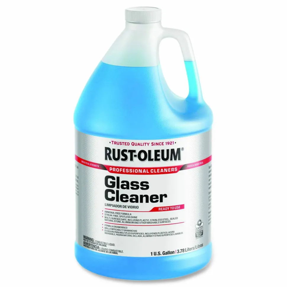 Rust-Oleum Professional Glass Cleaner, 1 gal Jug, 4/Carton