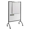 Safco Impromptu Full Magnetic Dry-Erase Whiteboard Screen, 42" x 72", Steel Frame With Black Finish