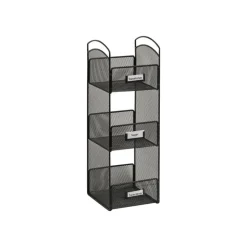 Safco Onyx Breakroom Organizer, 3 Compartments, 6