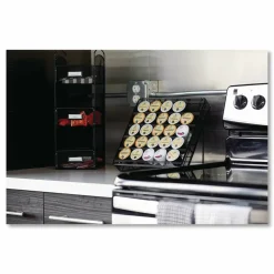 Safco Onyx Breakroom Organizer, 3 Compartments, 6