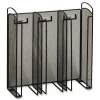 Safco Onyx Breakroom Organizers, 3Compartments, 12.75x4.5x13.25, Steel Mesh, Black