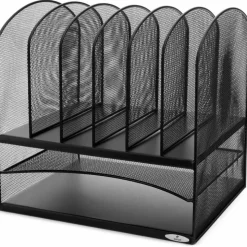 Safco Onyx Mesh Desk Organizer, 13