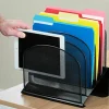 Safco Onyx Mesh 5-Tier Desk Organizer, 12"H x 11 1/4"W x 7 1/4"D, Black
