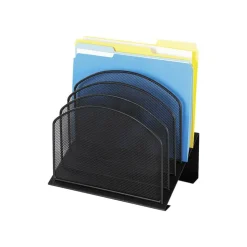 Safco Onyx Mesh 5-Tier Desk Organizer, 12