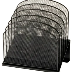 Safco Onyx Mesh 5-Tier Desk Organizer, 12