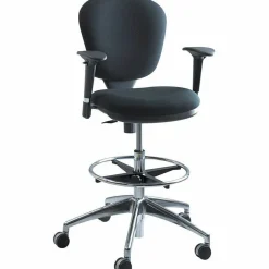 Safco Adjustable Height Arms for Metro Chairs, Black, Set Of 2