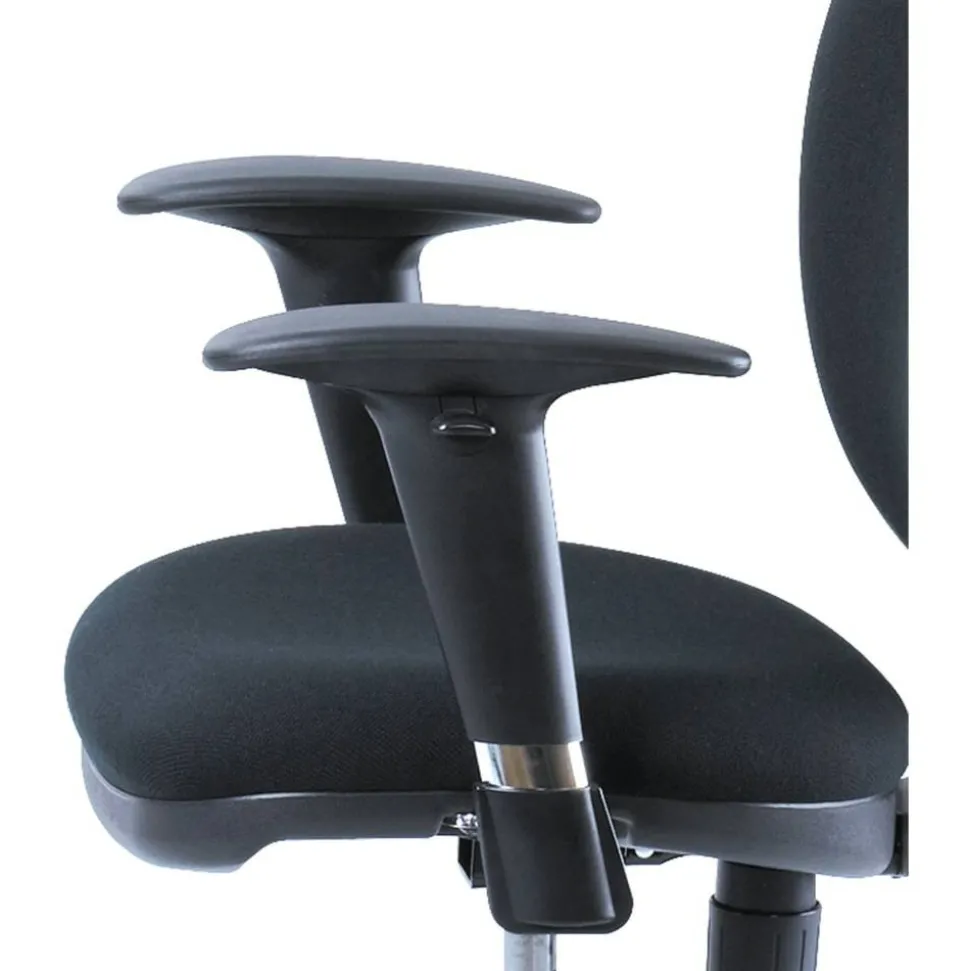 Safco Adjustable Height Arms for Metro Chairs, Black, Set Of 2