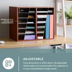 Safco Adjustable Literature Organizer, 9