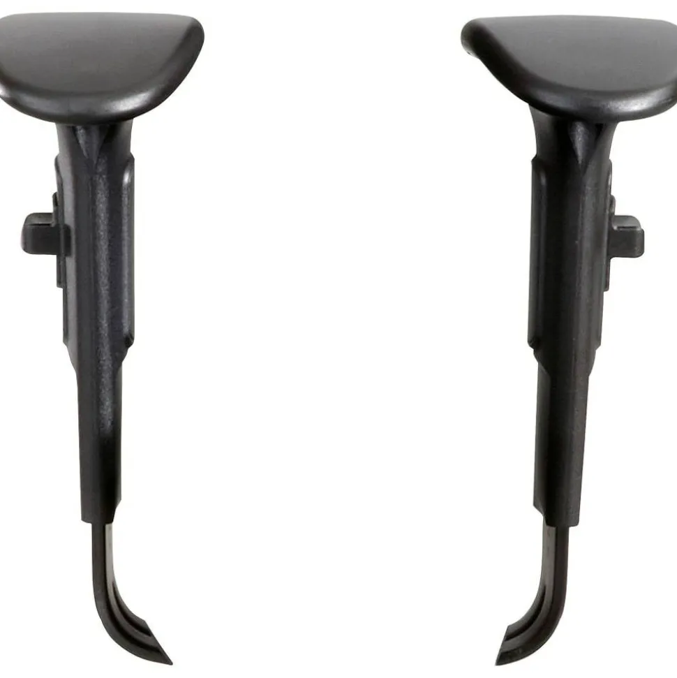 Safco Adjustable Width Arm Kit for Vue and Alday Chairs, Black, Set of 2