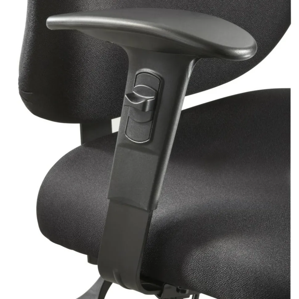 Safco Adjustable Width Arm Kit for Vue and Alday Chairs, Black, Set of 2
