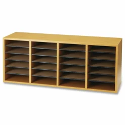 Safco Adjustable Wood Literature Organizer, 16 3/8