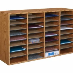 Safco Adjustable Wood Literature Organizer, 24