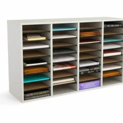 Safco Adjustable Wood Literature Organizer, 24