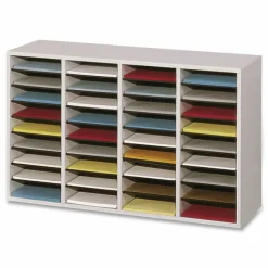 Safco Adjustable Wood Literature Organizer, 24