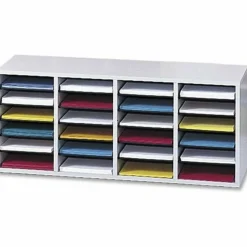 Safco Adjustable Wood Literature Organizer, 16 3/8