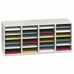 Safco Adjustable Wood Literature Organizer, 16 3/8
