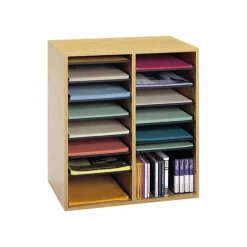 Safco Adjustable Wood Literature Organizer, 20