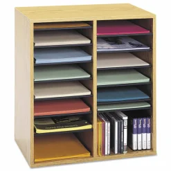 Safco Adjustable Wood Literature Organizer, 20