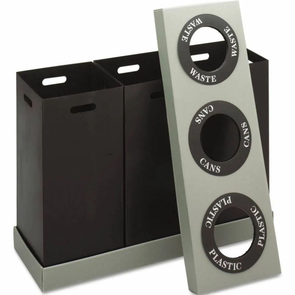 Safco 3-Bin Recycling Center