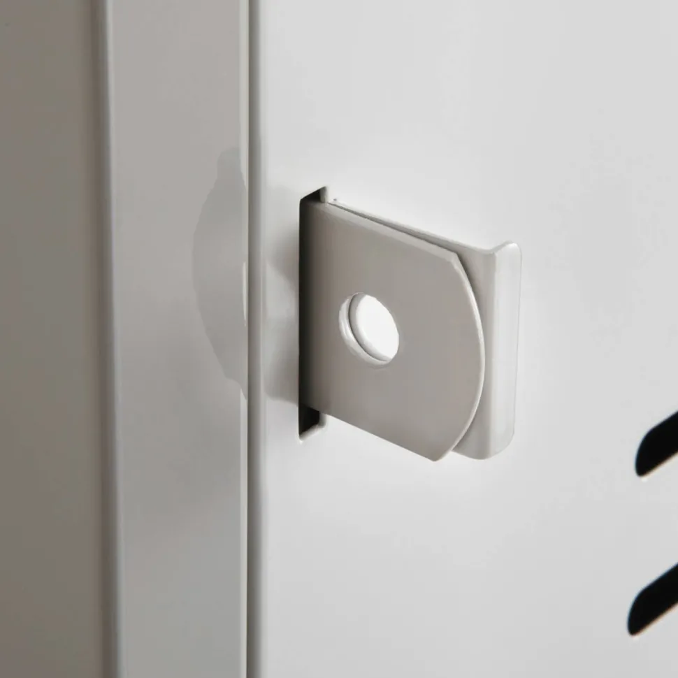 Safco 6-Box Single-Column 2-Tone Locker With Legs, 78"H x 18"W x 12"D, Gray
