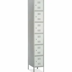 Safco 6-Box Single-Column 2-Tone Locker With Legs, 78