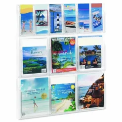Safco Clear2c™ 6 Magazine and 6 Pamphlet Display