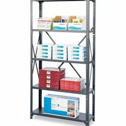 Safco Commercial Steel Shelving, 5 Shelves, 36" W x 18" D x 75" H