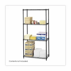 Safco Commercial Wire Shelving, Black