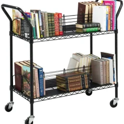 Safco Double Sided Wire Book Cart
