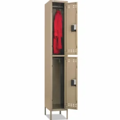 Safco Double-Tier Two-tone Locker with legs